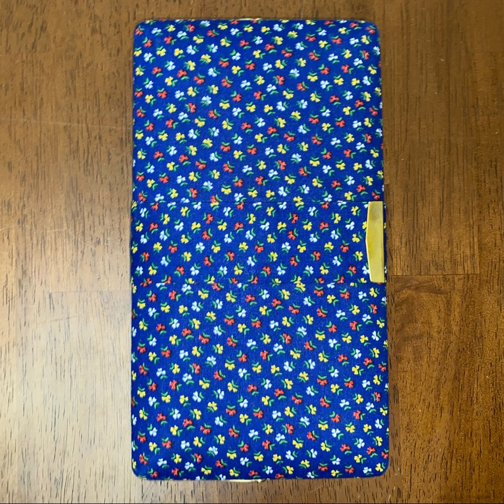 Vintage Floral Fabric Covered Jewelry Travel Case